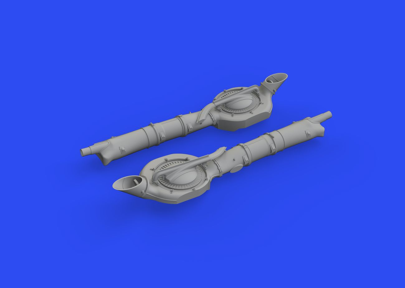 1:48 Lockheed P-38J Lightning superchargers 3D PRINTED 