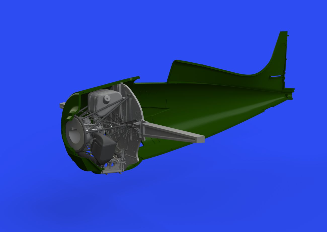 1:48 Grumman F4F-3 Wildcat wheel bay 3D PRINTED