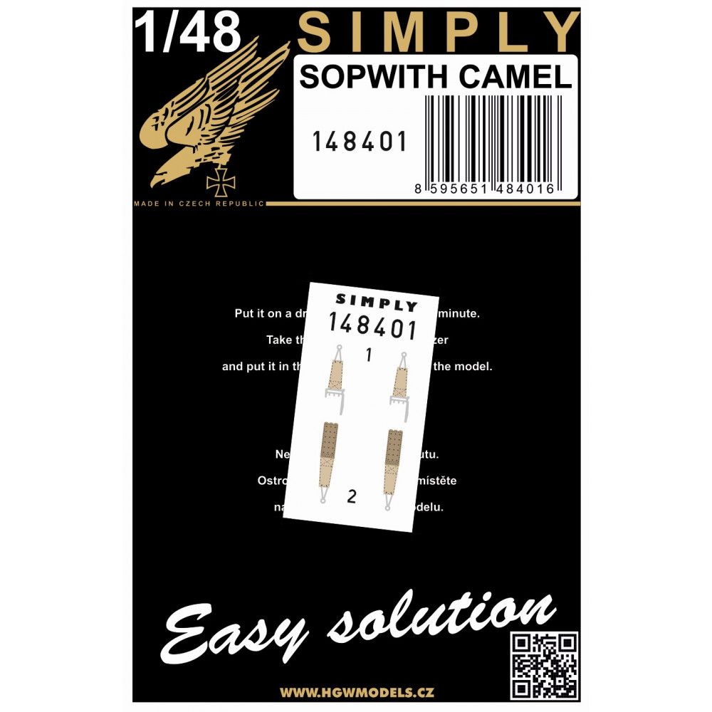 1:48 SOPWITH CAMEL - SEATBELTS 