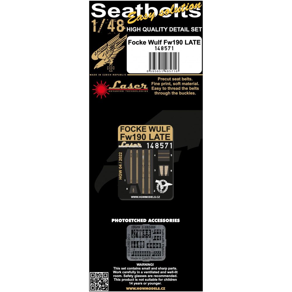 1:48 FOCKE WULF FW190 LATE - PÁSY