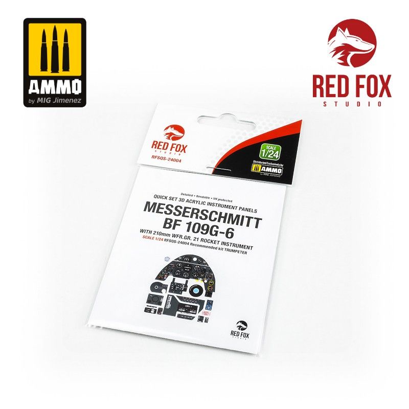 1:24 Messerschmitt Bf 109G-6 with WFR.GR.21 Rocket Panel (for Trumpeter kit)