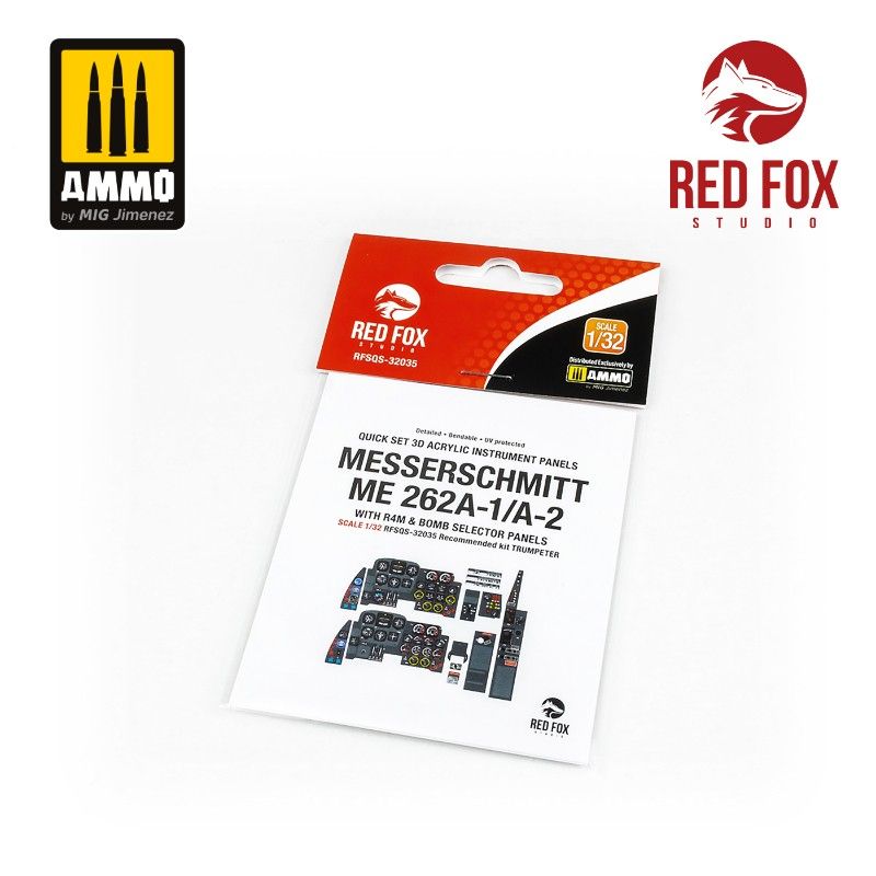 1:32 Messerschmitt Me 262A-1/A-2 with R4M & Bomb selector (for Trumpeter kit)