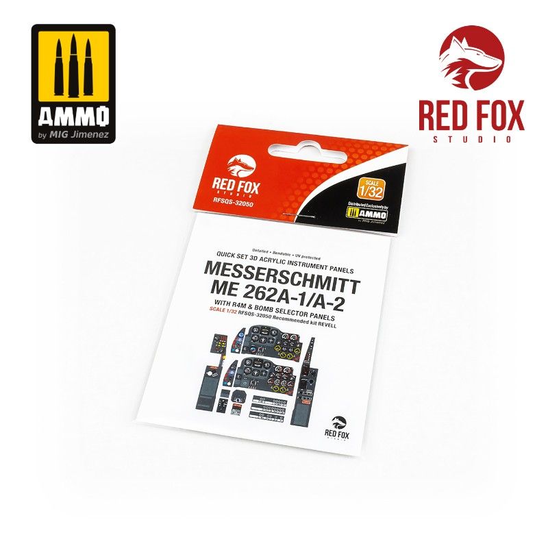 1:32 Messerschmitt Me 262A-1/A-2 with R4M & Bomb selector (for Revell kit)