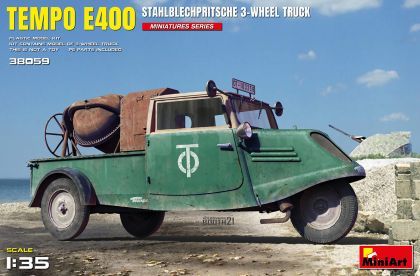 1:35 TEMPO E400 STAHLBLECHPRITSCHE 3-WHEEL TRUCK