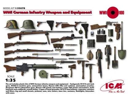 1:35 WWI German Infantry Weapon and Equipment