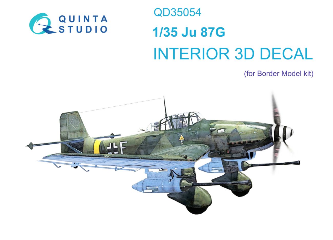1:35 Ju 87G 3D-Printed & coloured Interior on decal paper (Border Model)