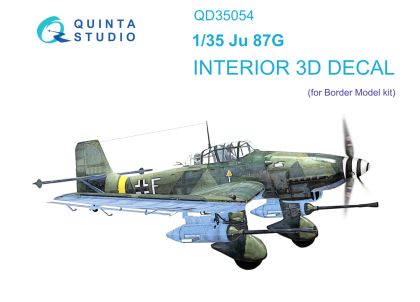 1:35 Ju 87G 3D-Printed & coloured Interior on decal paper (Border Model)