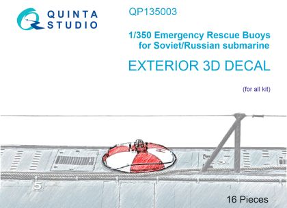1:350 Emergency Rescue Buoys for Soviet/Russian submarine