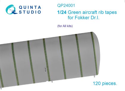 1:24 Green rib tapes Fokker Dr.I (All kits)