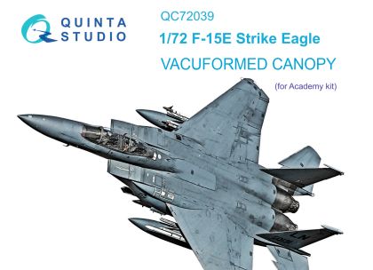 1:72 F-15E vacuumed clear canopy (Academy)