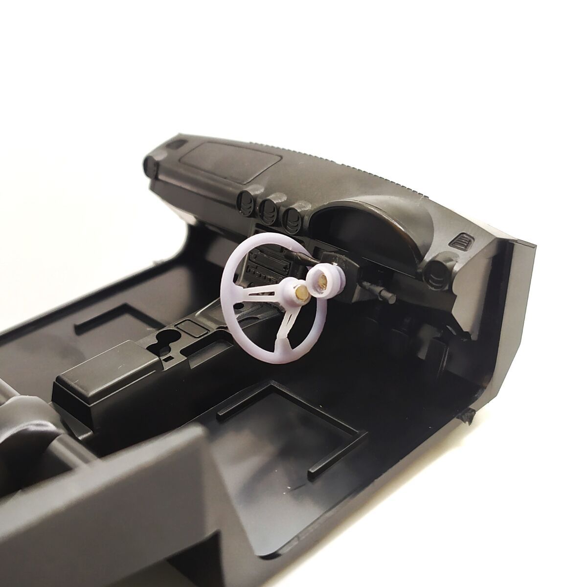 1:24 Sports steering wheel + quick release nut