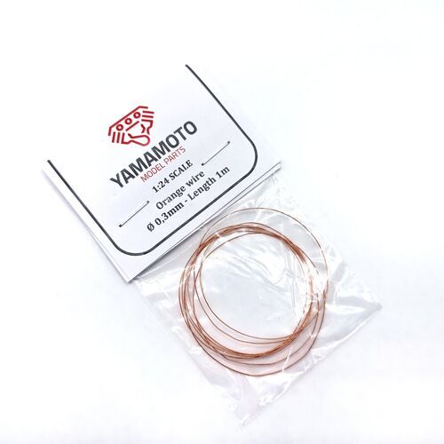 Orange wire 0,3mm Lenght 1m