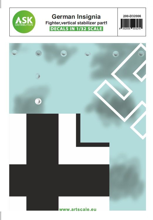 1:32 German Insignia part I - Fighter aircraft vertical stabilizer