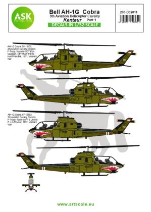 1:32 Bell AH-1G Cobra Kentaur 3th Aviation helicopter cavalry part 1