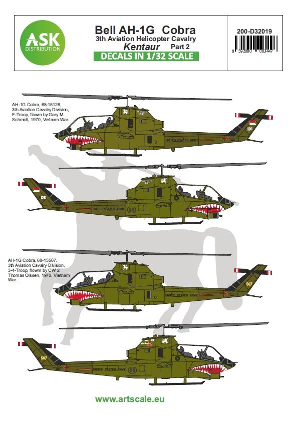 1:32 Bell AH-1G Cobra Kentaur 3th Aviation helicopter cavalry part 2