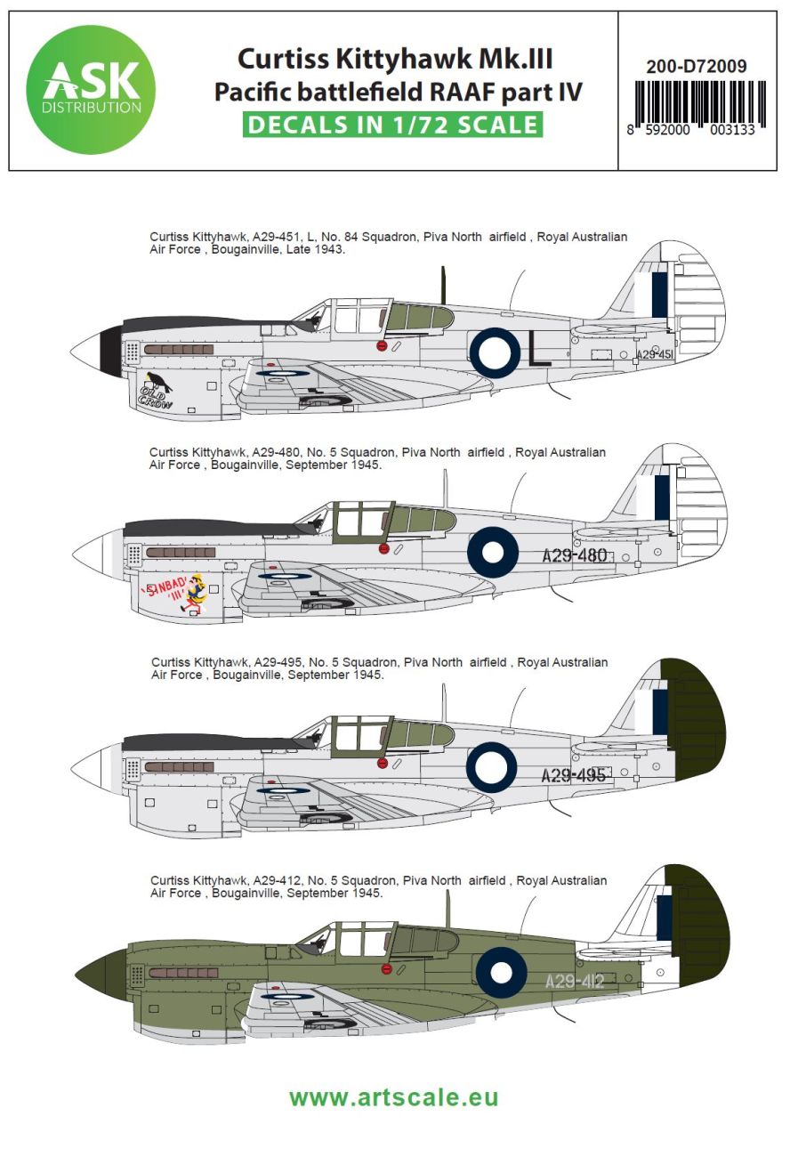1:72 Curtiss Kittyhawk Mk.III Pacific battlefield RAAF part IV