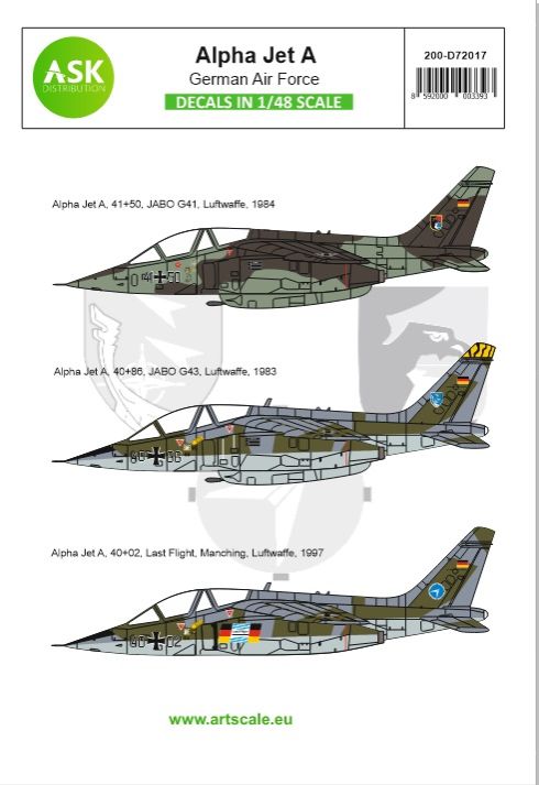 1:72 Alpha Jet A Bundeswehr, German Air Force