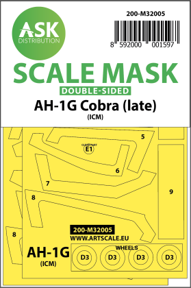 1:32 AH-1G Cobra (late) double-sided for ICM / Special Hobby