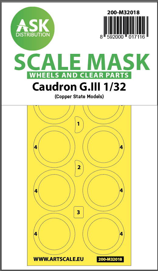 1:32 Caudron G.III double-sided express masks for CSM