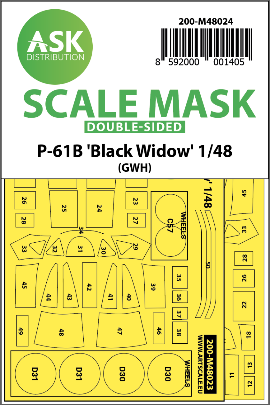 1:48 P-61 Black Widow double-sided GWH