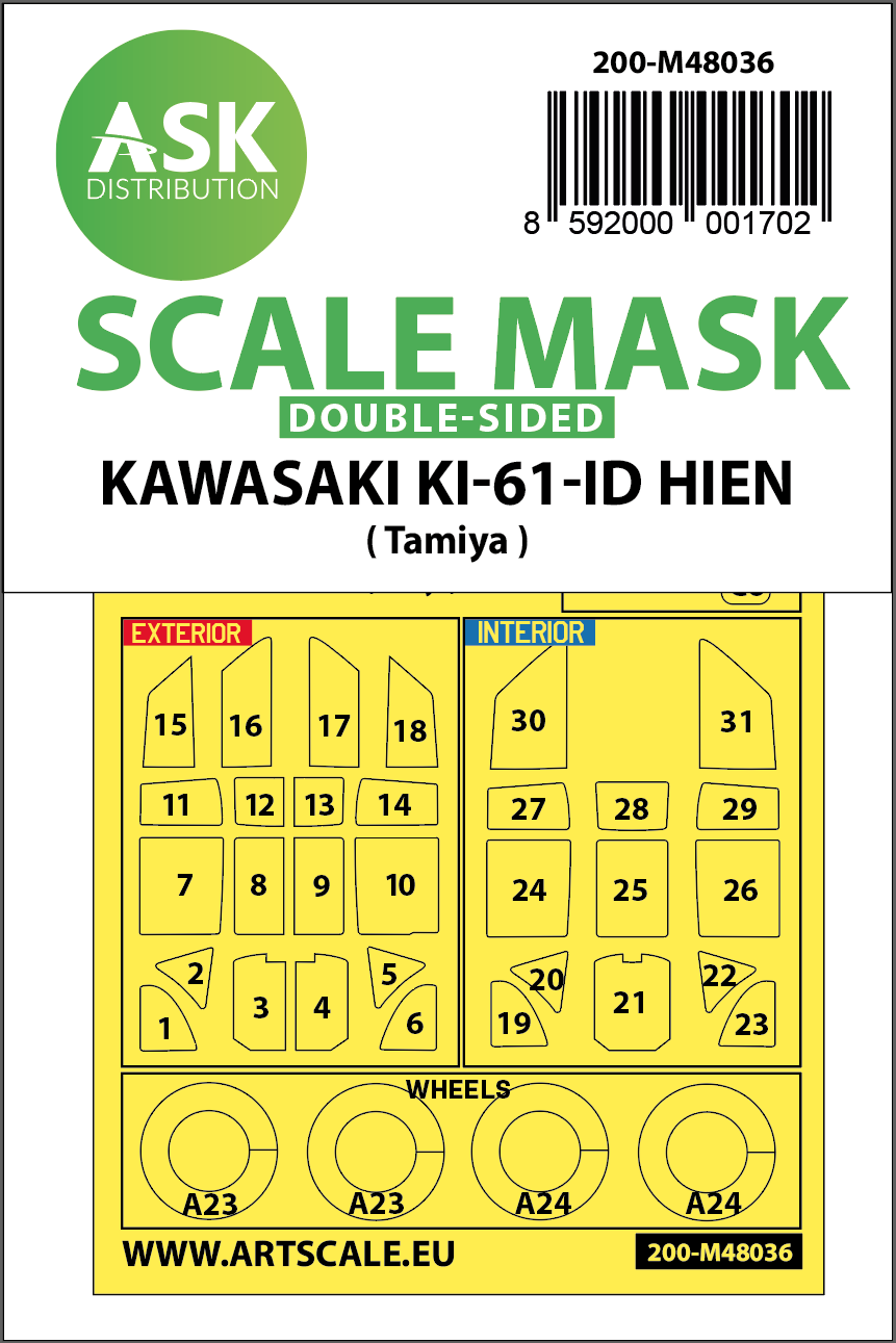 148 Kawasaki Ki-61-ID Hien double-sided painting mask for Tamiya