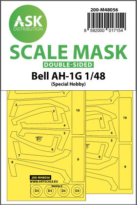 1:48 Bell AH-1G double-sided express mask for Special Hobby