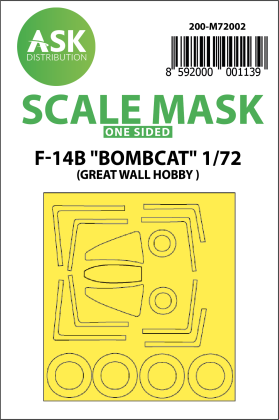 1:72 F-14B Bombcat outside painting mask for Great Wall Hobby