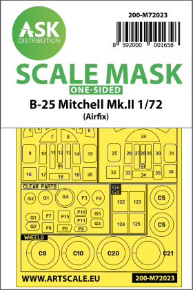 1:72 B-25 Mitchell Mk.II one-sided for Airfix