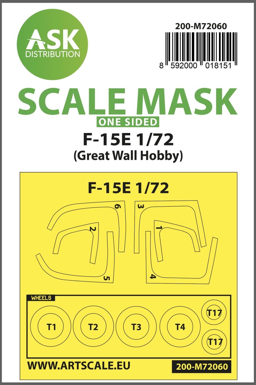 1:72 F-15E one-sided painting express mask for Great Wall Hobby