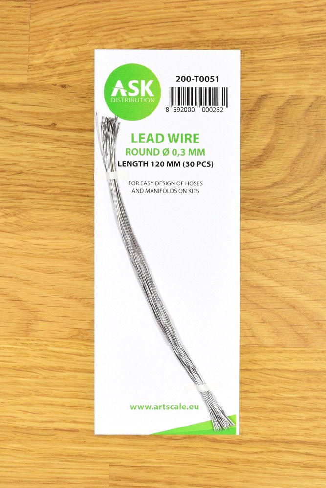 Lead Wire - Round Ø 0,3 mm x 120 mm (30 pcs)