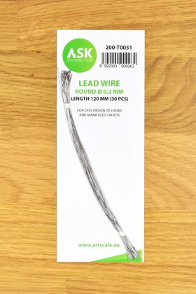 Lead Wire - Round Ø 0,3 mm x 120 mm (30 pcs)