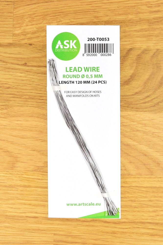 Lead Wire - Round Ø 0,5 mm x 120 mm (24 pcs)
