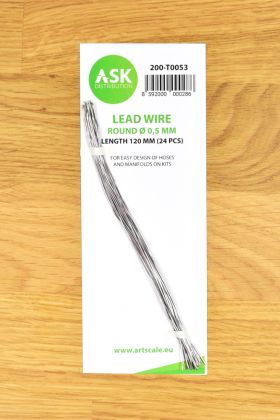 Lead Wire - Round Ø 0,5 mm x 120 mm (24 pcs)