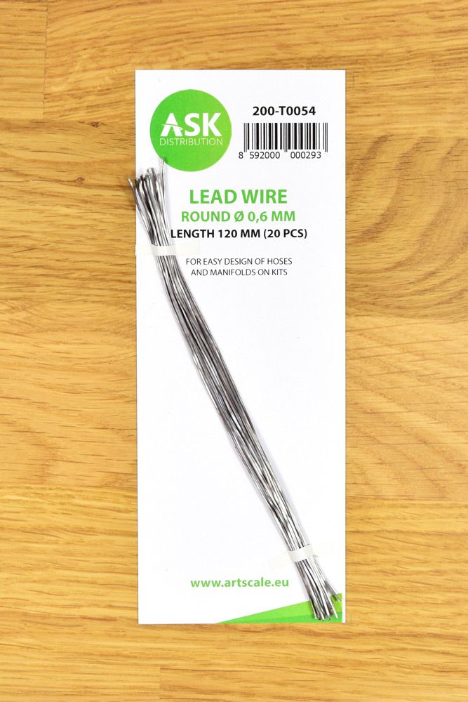 Lead Wire - Round Ø 0,6 mm x 120 mm (20 pcs)