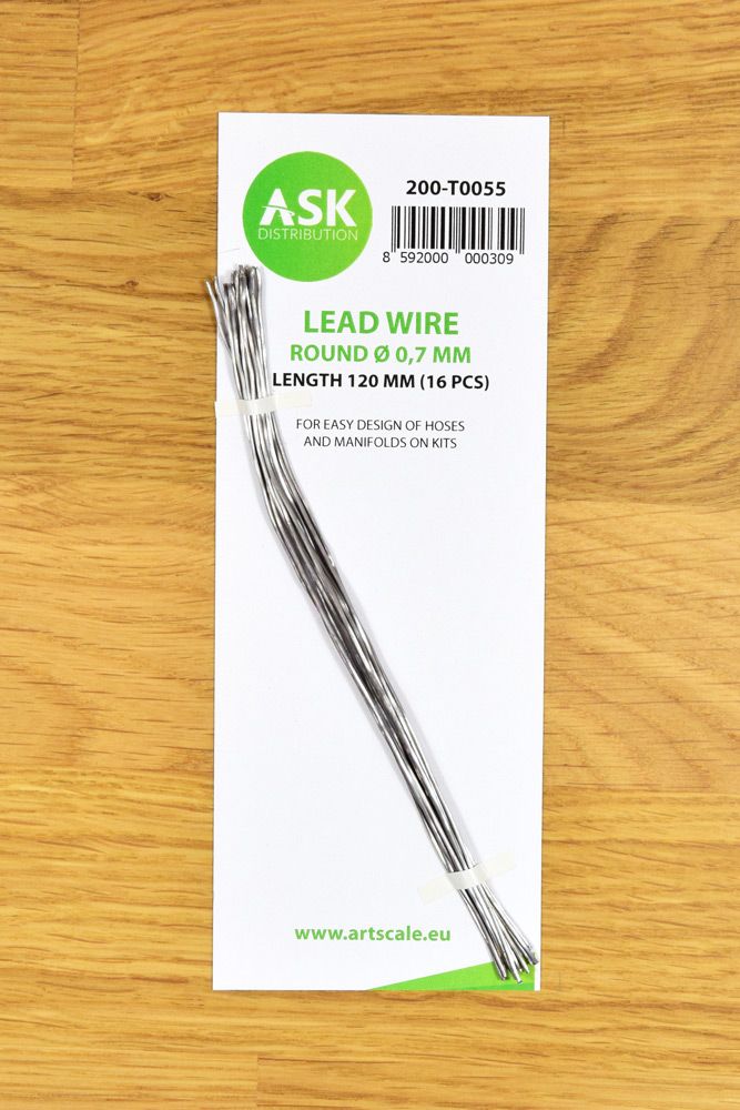 Lead Wire - Round Ø 0,7 mm x 120 mm (16 pcs)