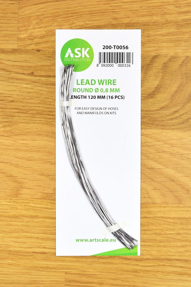 Lead Wire - Round Ø 0,8 mm x 120 mm (16 pcs)
