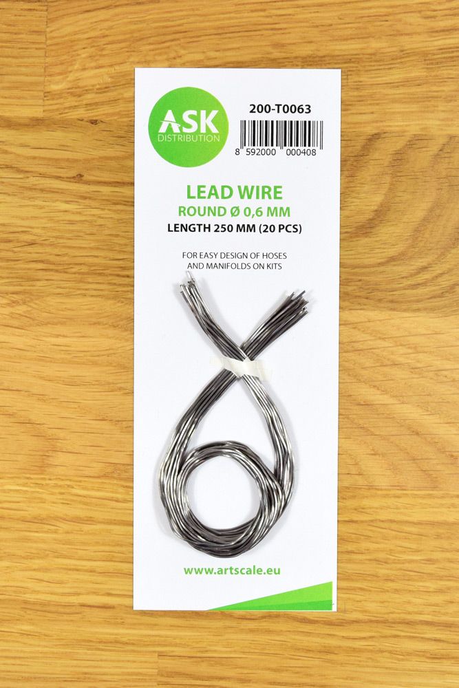 Lead Wire - Round Ø 0,6 mm x 250 mm (20 pcs)
