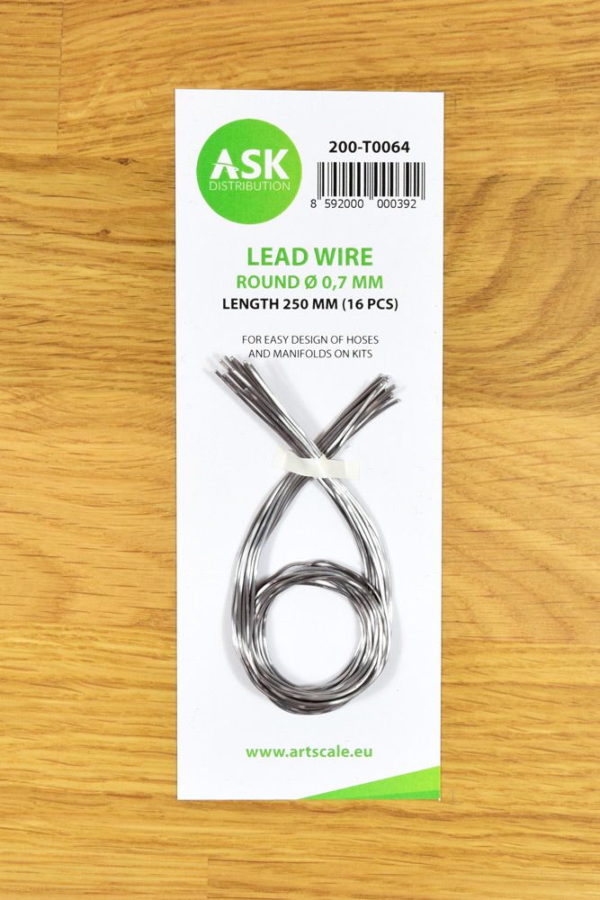 Lead Wire - Round Ø 0,7 mm x 250 mm (16 pcs)