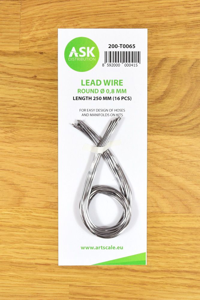 Lead Wire - Round Ø 0,8 mm x 250 mm (16 pcs)