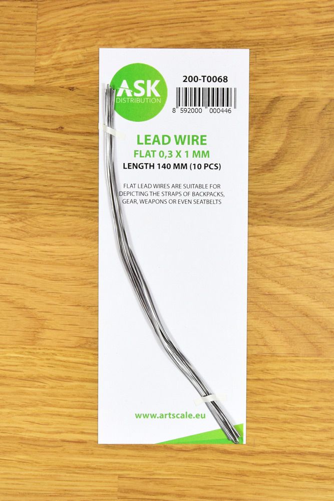 Lead Wire - Flat 0,3 x 1 x 140 mm (10 pcs)
