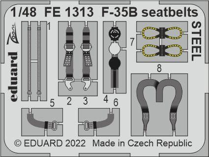 1:48 Lockheed F-35B seatbelts STEEL