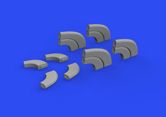 1:48 Yak-9D exhaust stacks 3D PRINTED