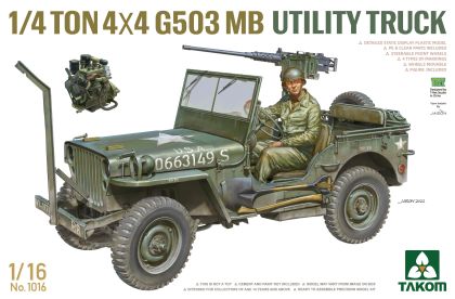 1:16 ¼-ton 4×4 G503 MB Utility Truck