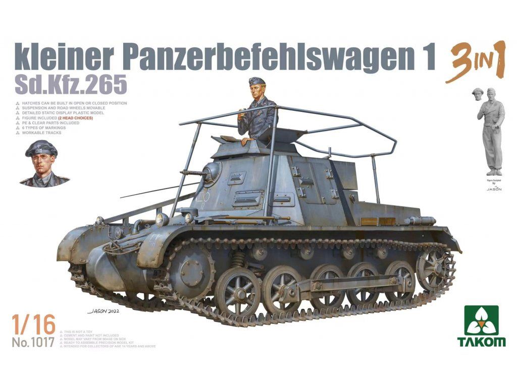 1:16 Kleiner Panzerbefehlswagen 1 3in1 Sd.Kfz.265
