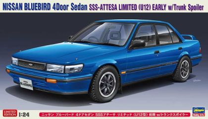 1:24 Nissan Bluebird 4Door Sedan SSS-Attesa Limited (U12) Early w/Trunk Spoiler