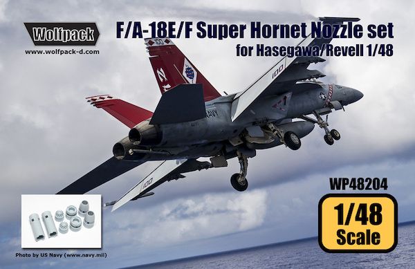 1:48 F/A-18E/F Super Hornet Engine Nozzle Set for Hasegawa