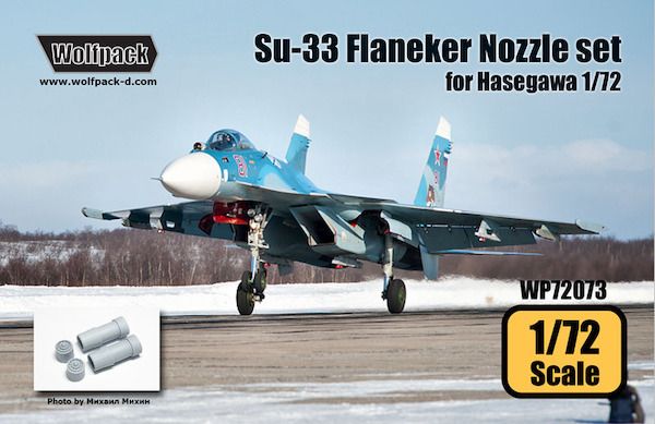1:72 Su-33 Sea Flanker AL-31F Engine Nozzle Set for Hasegawa