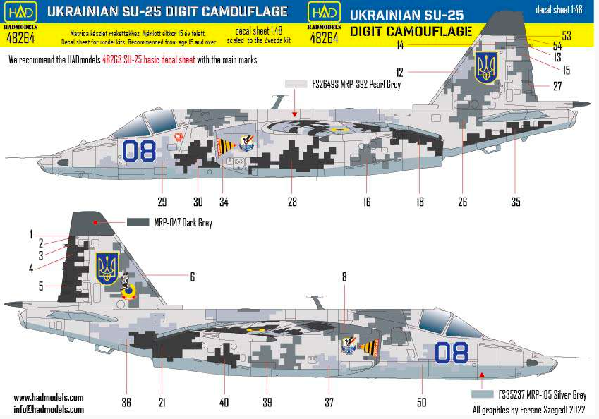 1:48 SU-25 Ukrainian Digit Camouflage
