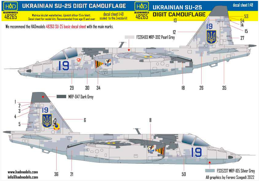 1:48 SU-25 Ukrainian Digit Camouflage II