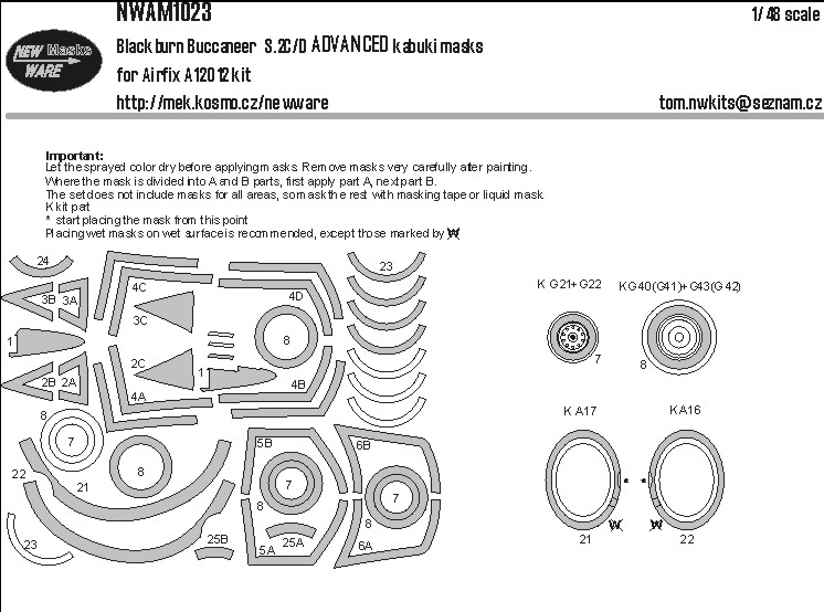 1:48 Blackburn Buccaneer S.2C/D ADVANCED set